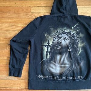 Vintage Jesus Hoodie Miami Ink custom
